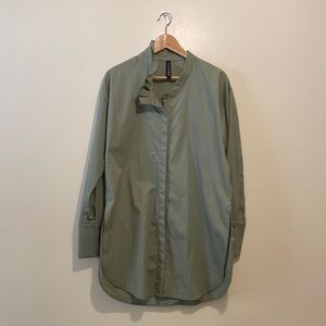 DELFINA BALDA cotton green button down shirt . Size S